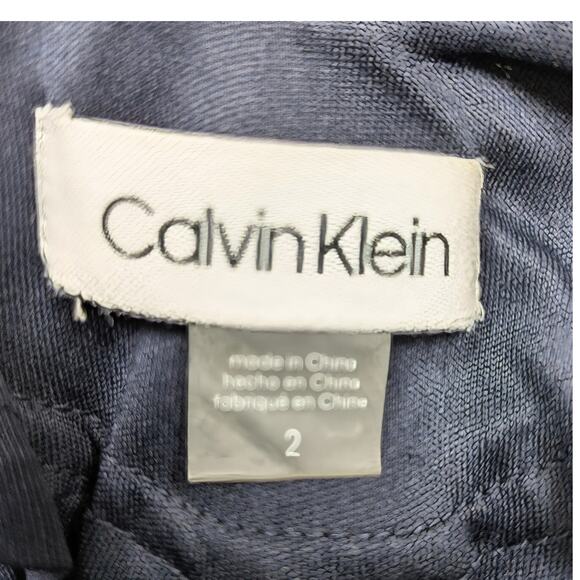 Calvin Klein Cowl-Back Sequin Gown with Cap Sleeves Size 2 - Picture 8 of 10